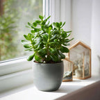 Copacul de jad - Set 2 - Crassula ovata - Înălțime 15-25cm - ø12cm