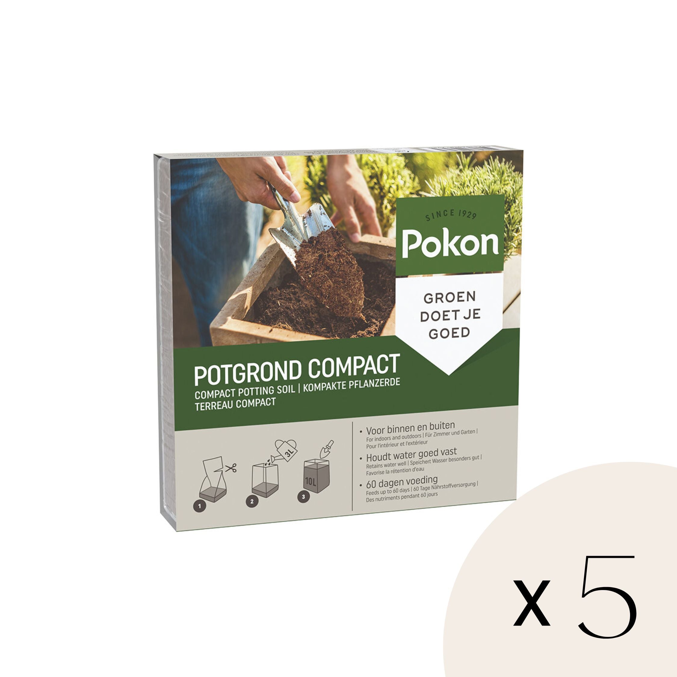 Pokon pământ de ghiveci Compact - Cocos - Casă și grădină - 50 litri