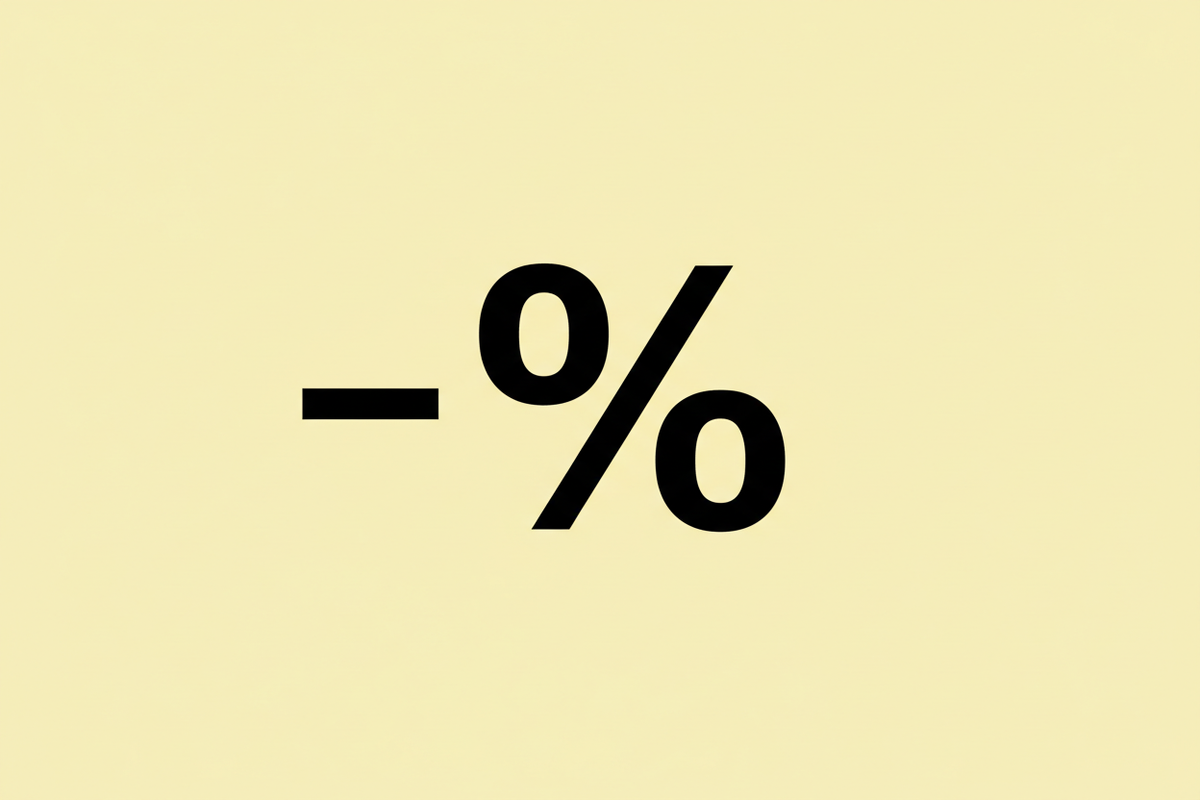 Bigger percentage sign